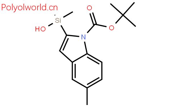 1-Boc-2-(羟基二甲基锡)-5-甲基吲哚结构式图片|475102-18-2结构式图片