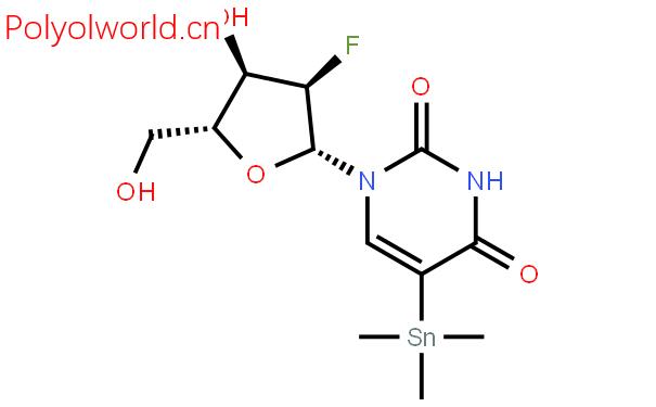 2'-脱氧-2'-氟-5-(三甲基锡烷基)尿苷结构式图片|336881-26-6结构式图片