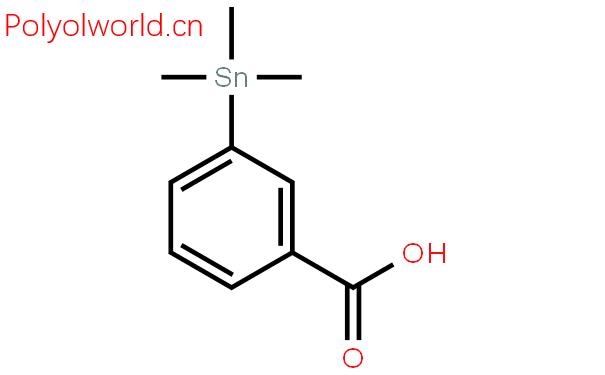 3-三甲基锡烷基苯甲酸结构式图片|161767-56-2结构式图片