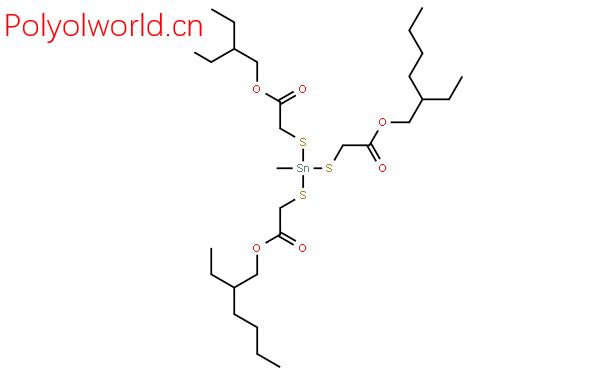 甲基锡三(巯基乙酸异辛酯)结构式图片|57583-34-3结构式图片